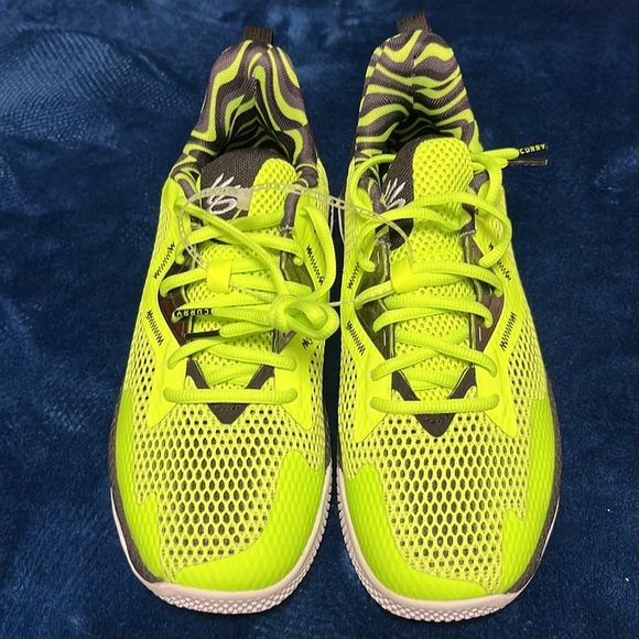 Under Armour UA Steph Curry Hovr Splash 3 3022891-300 Flow green men’s size 8NEW - Picture 8 of 11